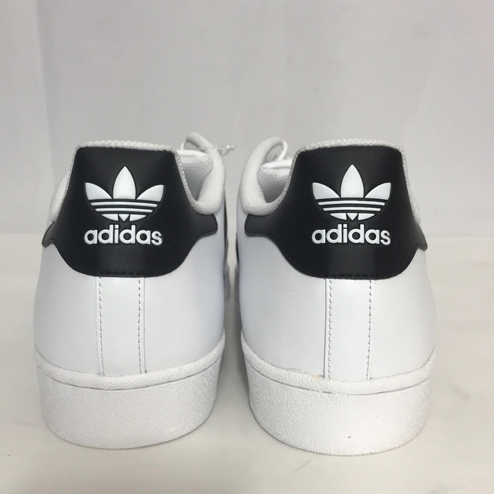 NEW Adidas Superstar White Black Stripes Sneakers - Picture 7 of 8